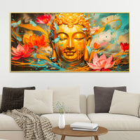 Modern Spiritual Buddha Canvas Painting for Wall Decor