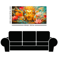 Modern Spiritual Buddha Canvas Painting for Wall Decor