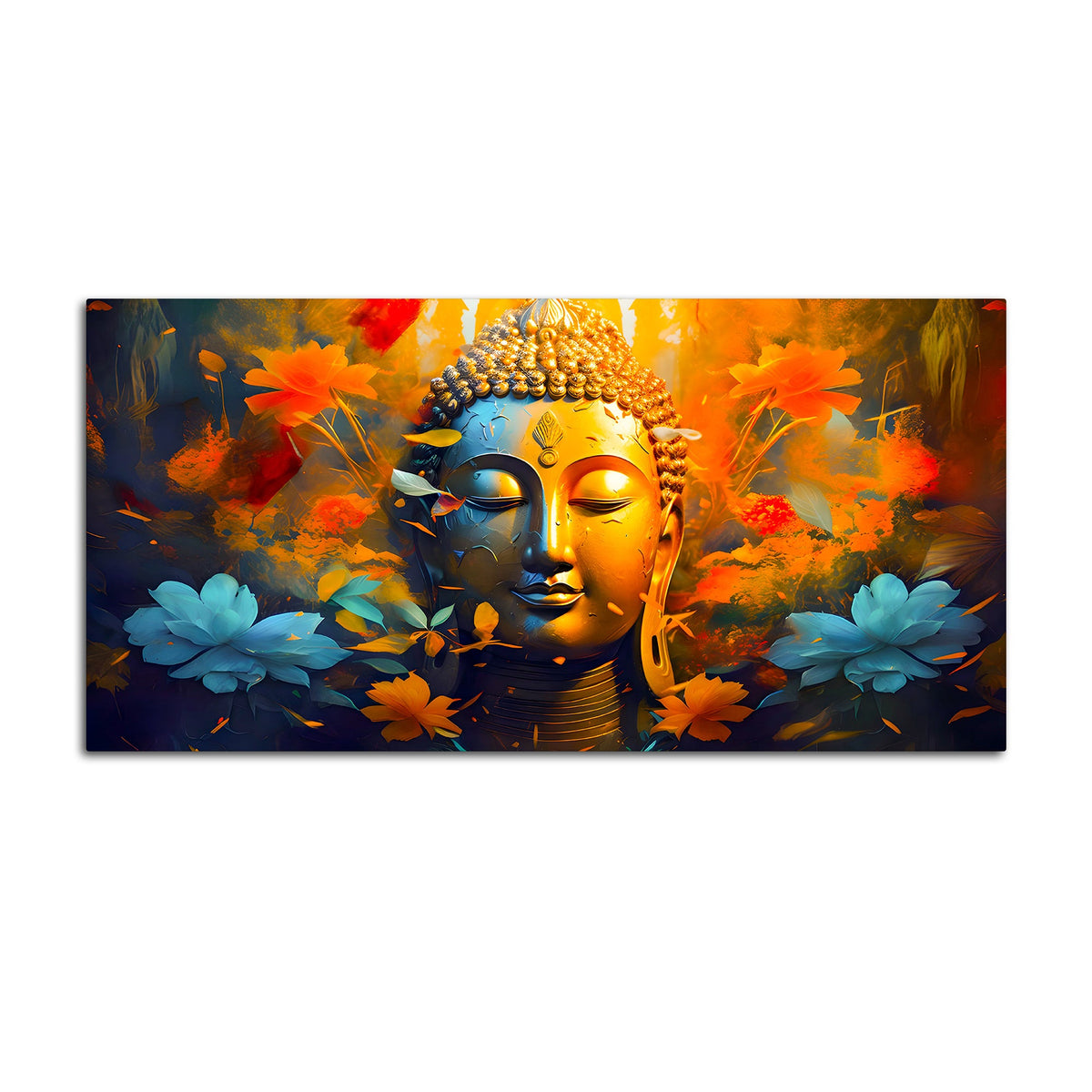 Modern Spiritual Buddha Wall Canvas Painting for Home Décor
