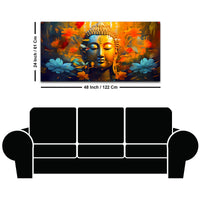 Modern Spiritual Buddha Wall Canvas Painting for Home Décor