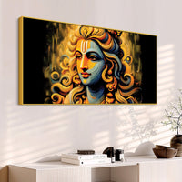 Modern Style Lord Krishna Canvas Painting for Elegant Home Décor