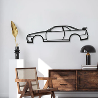 Modern Car Metal Wall Art for Living Room Decor