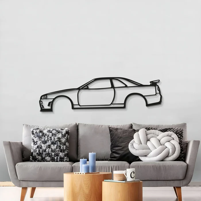 Modern Car Metal Wall Art for Living Room Decor