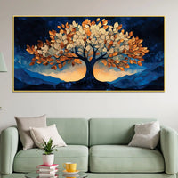 Modern Tree of Life Abstract Canvas Painting for Home Decor