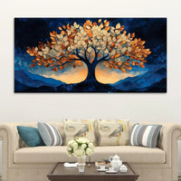 Modern Tree of Life Abstract Canvas Painting for Home Decor