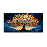 Modern Tree of Life Abstract Canvas Painting for Home Decor