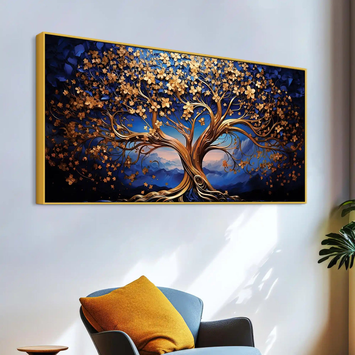 Modern Tree of Life Canvas Painting for Living Room