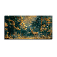 Modern Wildlife Deer Canvas Painting for Home & Office