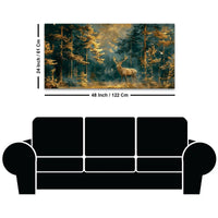Modern Wildlife Deer Canvas Painting for Home & Office