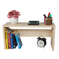 Modern Wooden Desk Book Shelf Stand for Home Office