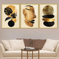 Modern Zen Elegance Acrylic Floating Frame Wall Painting Set of 3