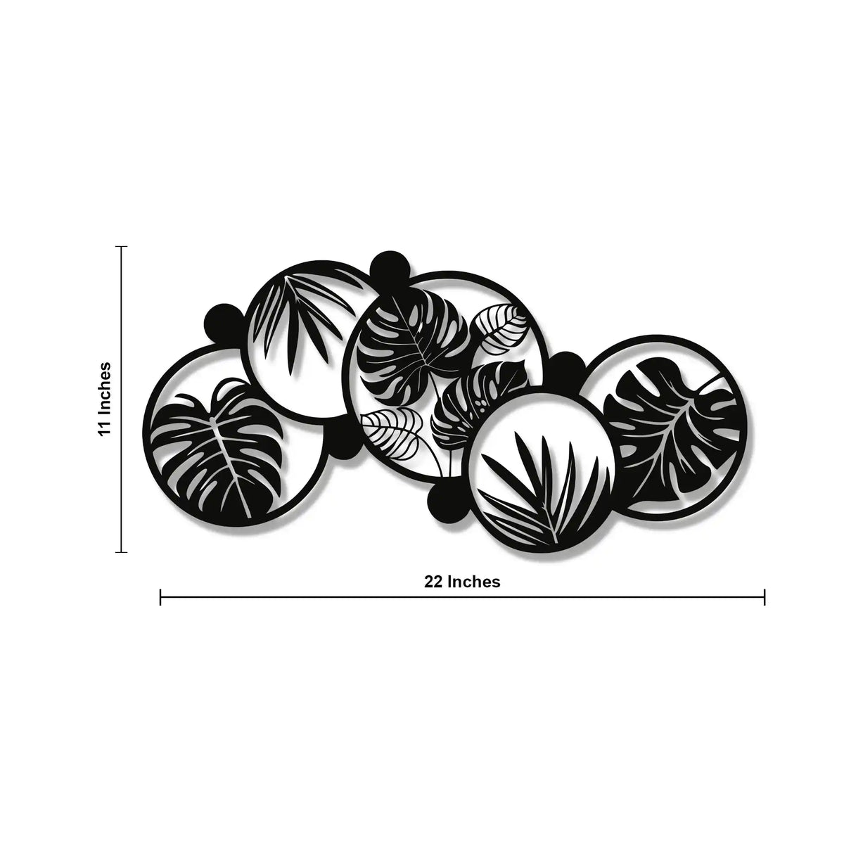 Monstera Leaves Modern Metal Wall Art Decor