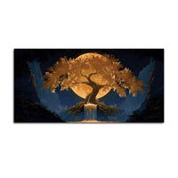Moonlight Fantasy Abstract Canvas Painting for Home Décor