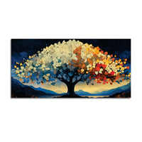Multicolor Tree of Life Abstract Canvas Wall Painting