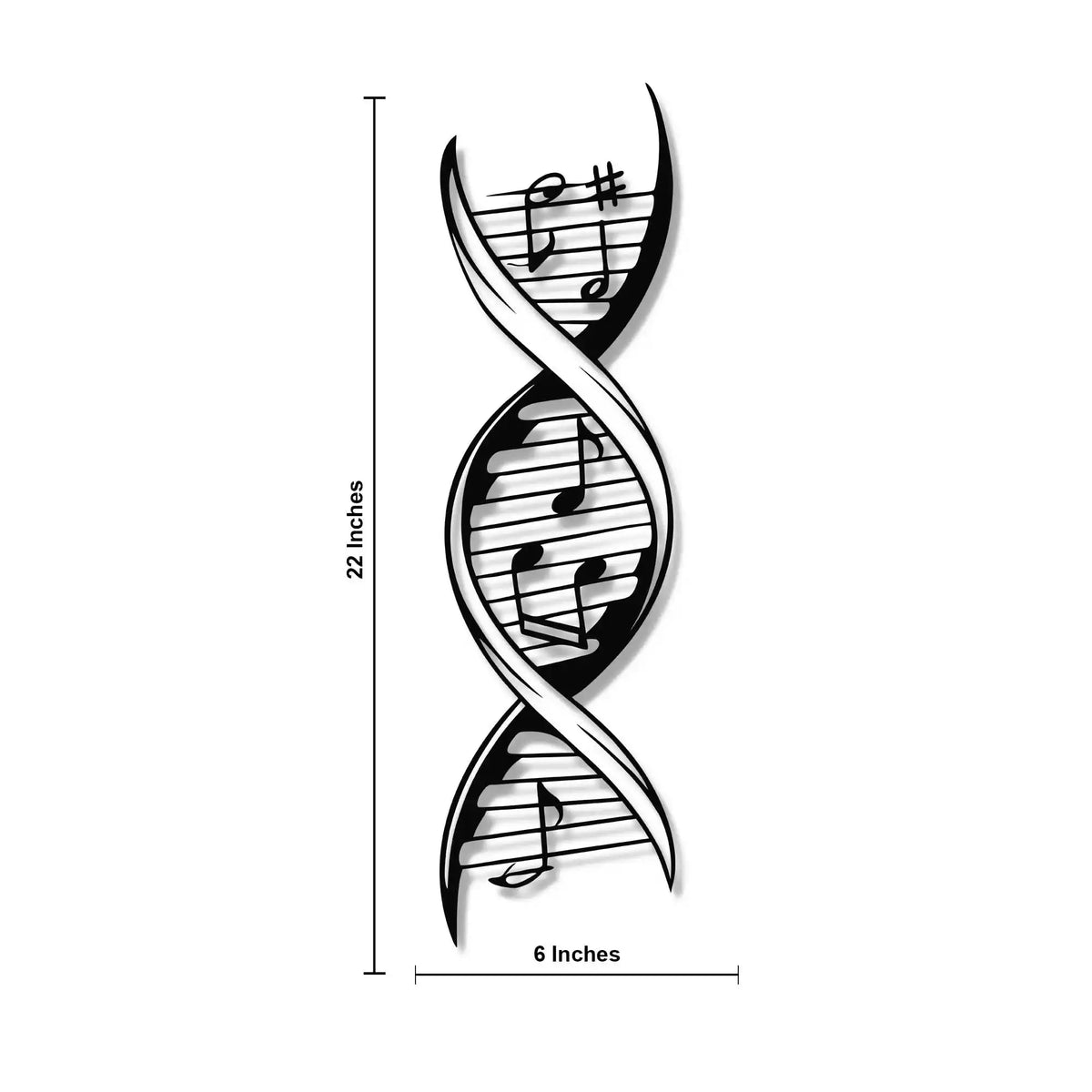 Musical DNA Modern Art Design Metal Art Wall Decor