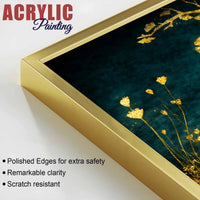 Mystic Forest Harmony Acrylic Floating Frame Wall Painting Set of 3