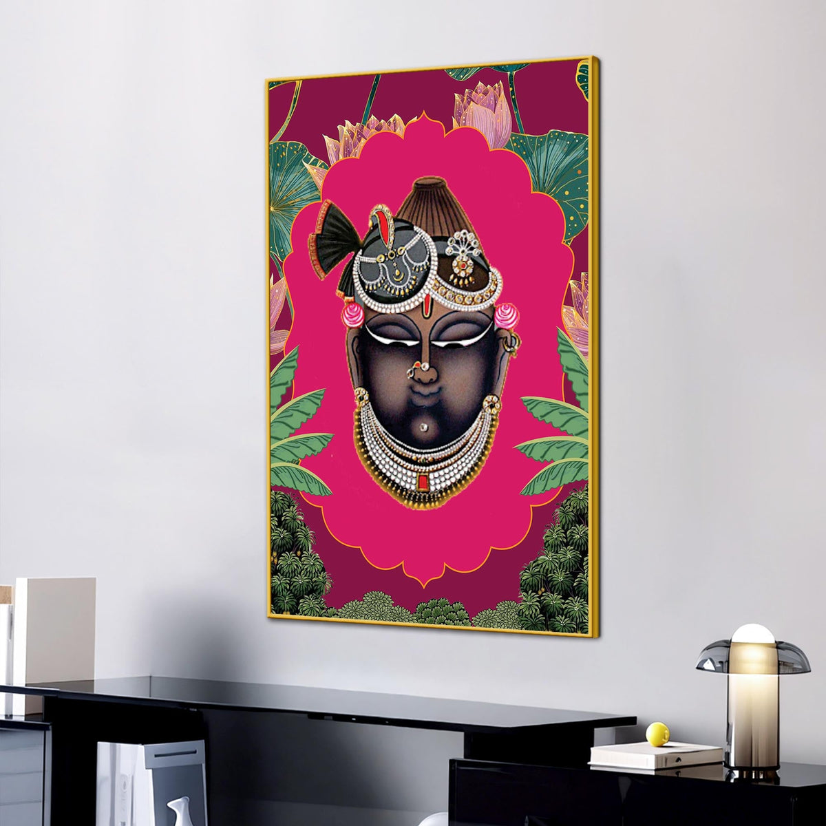 Nathdwara Shrinathji Pichwai Painting Canvas | Indian Devotional Art
