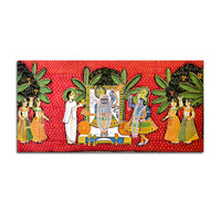 Nathdwara Shrinathji Pichwai Style Canvas Painting | Traditional Decor