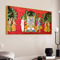 Nathdwara Shrinathji Pichwai Style Canvas Painting | Traditional Decor