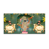 Nathdwara Style Shrinathji Pichwai Canvas Wall Painting