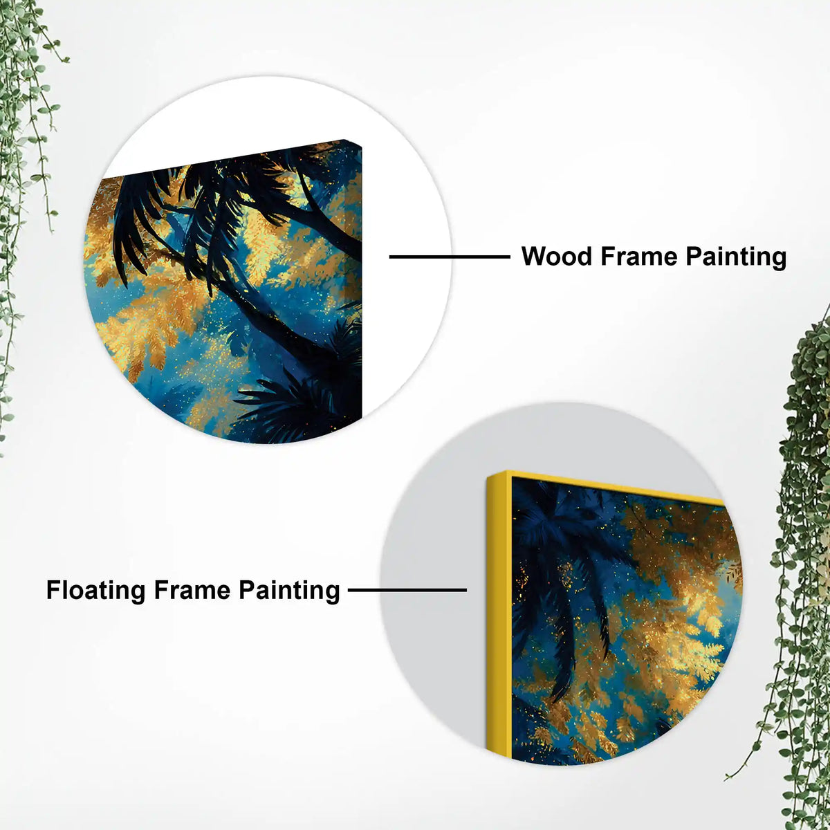Nature Inspired Abstract Canvas Painting for Stylish Living Room