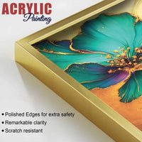 Nature Inspired Floral Acrylic Wall Painting Set of 3