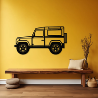Off Road SUV Jeep Metal Wall Art for Living Room Decor