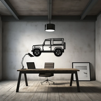 Off Road SUV Jeep Metal Wall Art for Living Room Decor