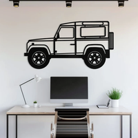 Off Road SUV Jeep Metal Wall Art for Living Room Decor
