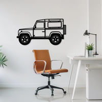 Off Road SUV Jeep Metal Wall Art for Living Room Decor