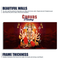 Panchmukhi Bajrangbali Canvas Wall Painting