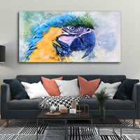Parrot Watercolor Art Canvas Wall Painting