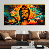 Peaceful Buddha Canvas Wall Painting for Calm & Harmony