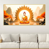 Peaceful Decor Buddha Wall Canvas Painting