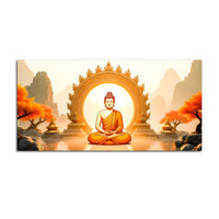 Peaceful Decor Buddha Wall Canvas Painting