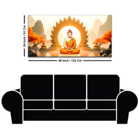 Peaceful Decor Buddha Wall Canvas Painting