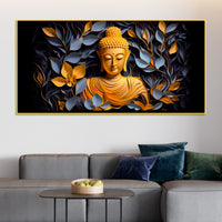 Peaceful Gautam Buddha Canvas Painting for Serene Home Décor