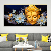 Peaceful Lord Buddha Canvas Painting for Modern Home