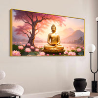 Peaceful Spiritual Buddha Decorative Painting for Home & Office