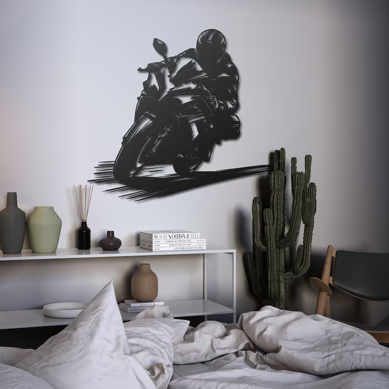 Performance Racing Rider Metal Wall Décor