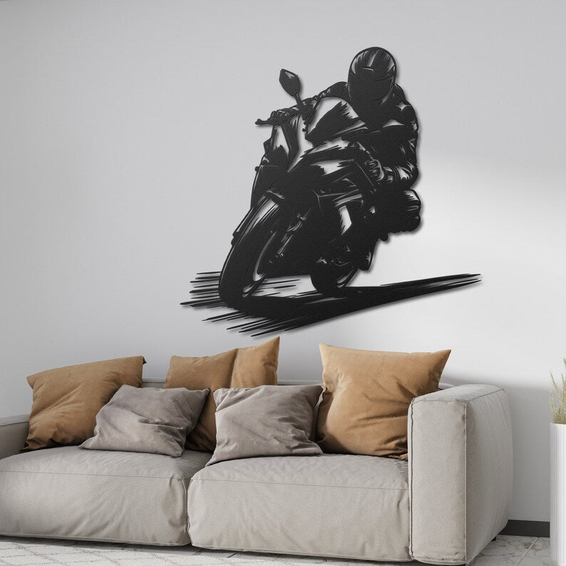Performance Racing Rider Metal Wall Décor