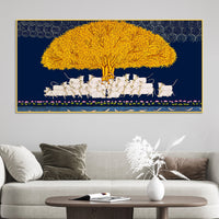 Pichwai Kalpavriksha Wall Painting | Positive Energy Home Decor Art