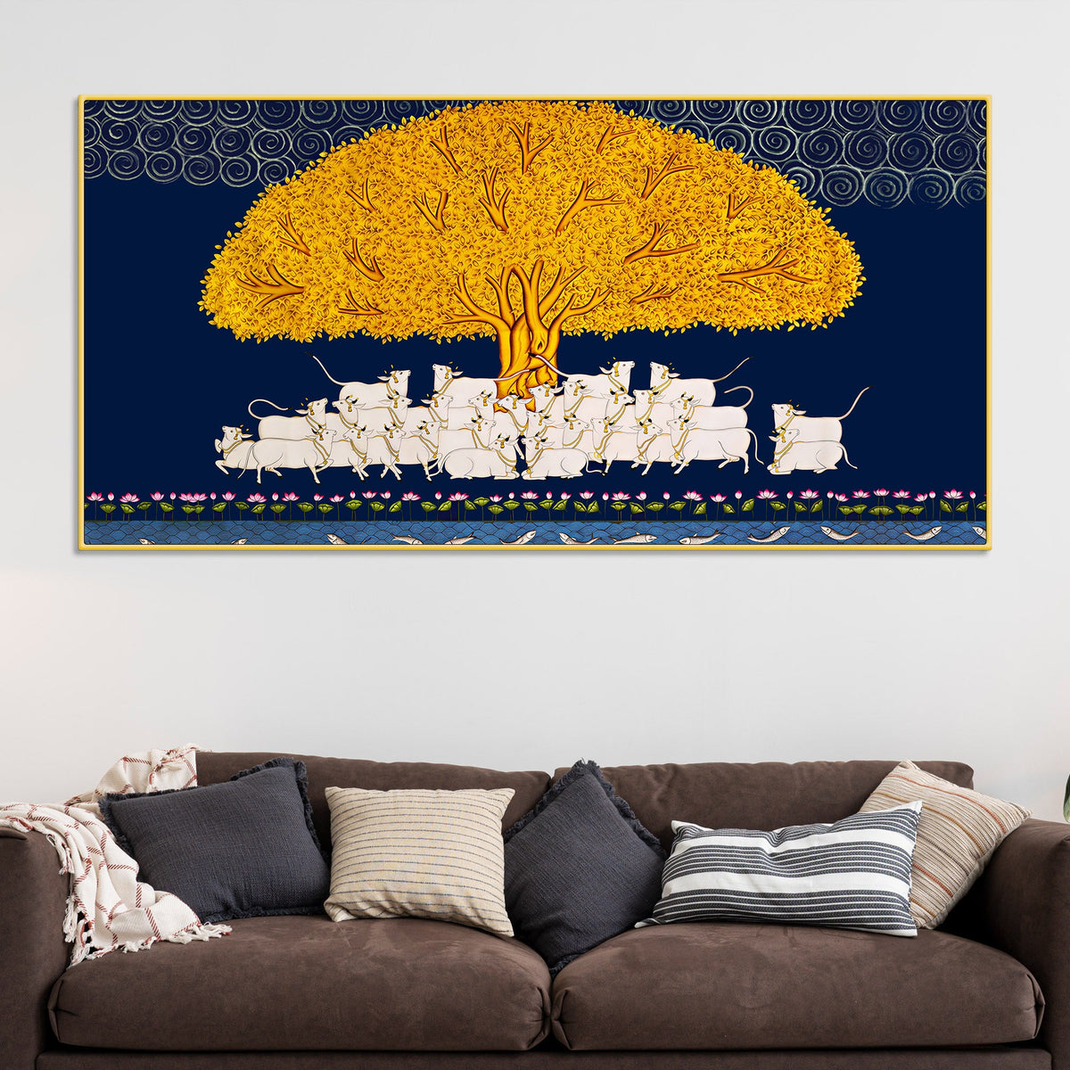 Pichwai Kalpavriksha Wall Painting | Positive Energy Home Decor Art