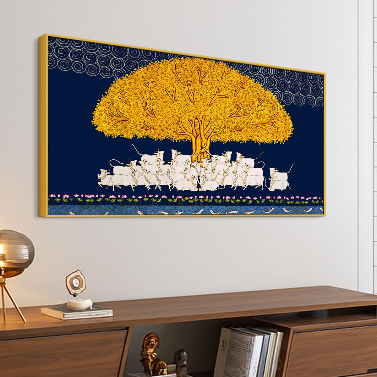 Pichwai Kalpavriksha Wall Painting | Positive Energy Home Decor Art