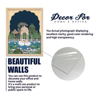 Pichwai Radha Krishna & Nature Theme Wall Frame Set of Four