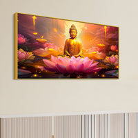 Positive Vibes Gautam Buddha Wall Painting