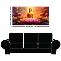 Positive Vibes Gautam Buddha Wall Painting