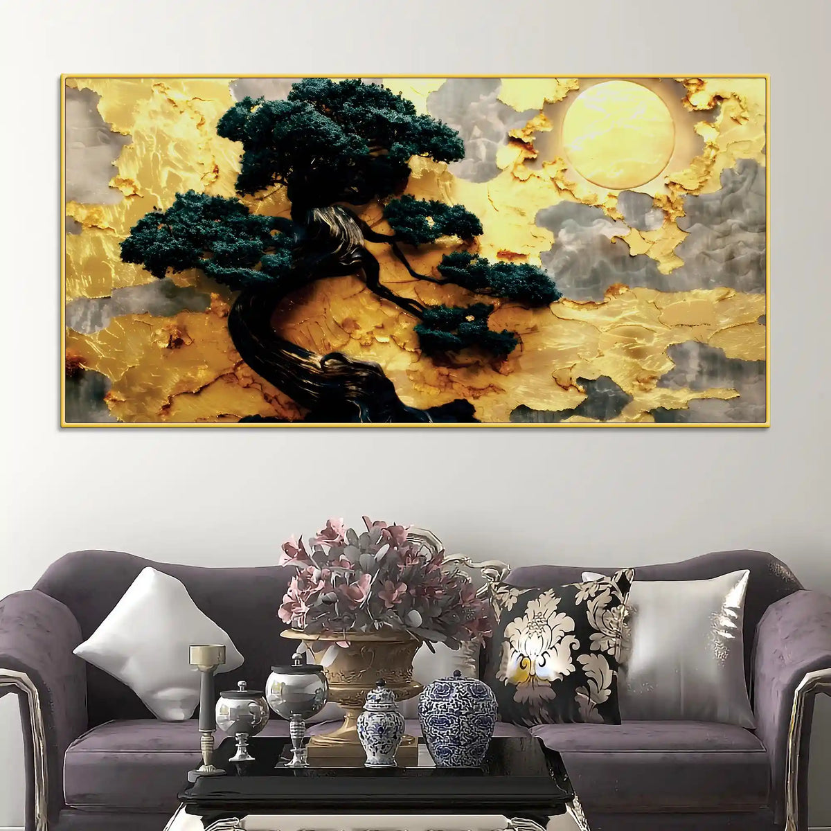Premium Abstract Canvas Painting for Living Room Wall Decor