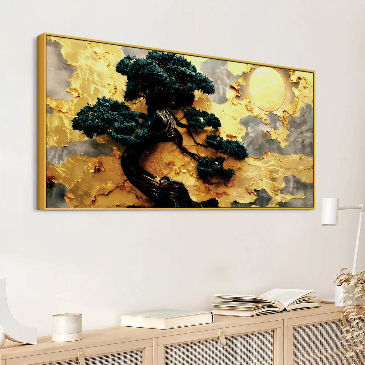 Premium Abstract Canvas Painting for Living Room Wall Decor