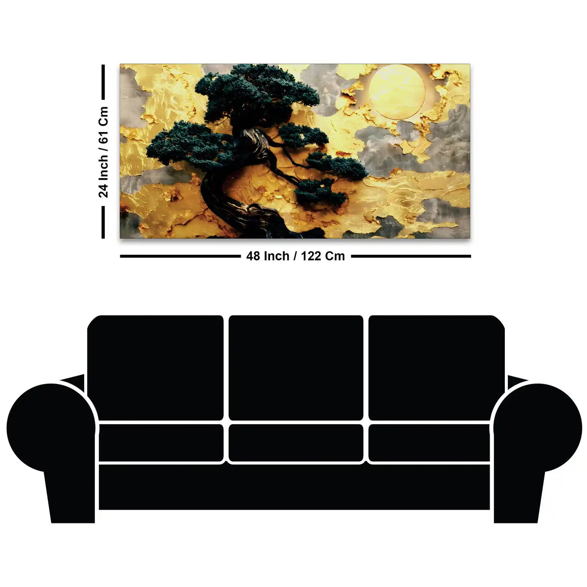 Premium Abstract Canvas Painting for Living Room Wall Decor